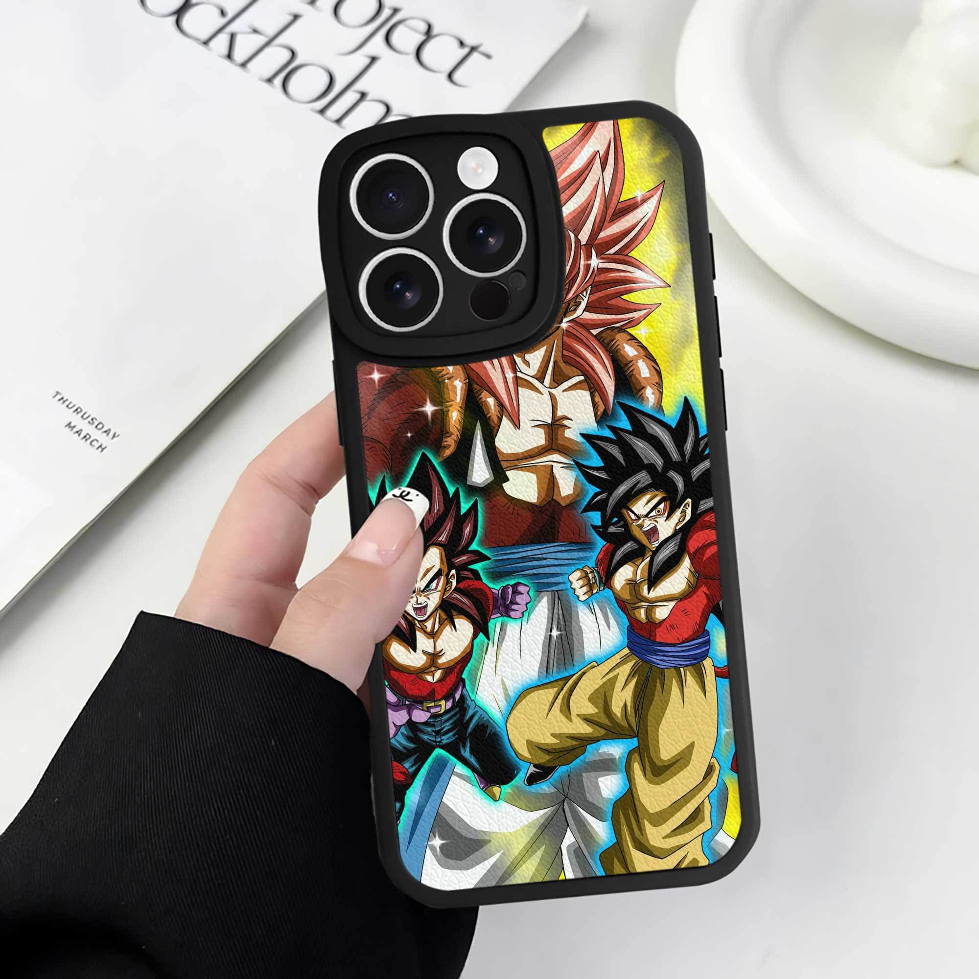 （画像用） ドラゴンボール DRAGON BALL 【iPhone 16シリーズ対応】シリコンスマホケース（レザー調） 材質：シリコン